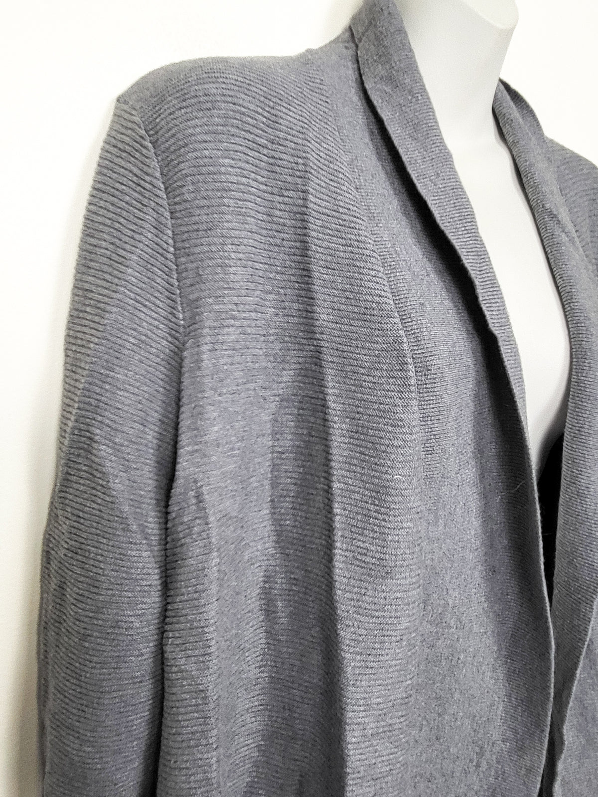 Original by Nicole Miller women's grey open front drape cardigan sweater - Size 2X
