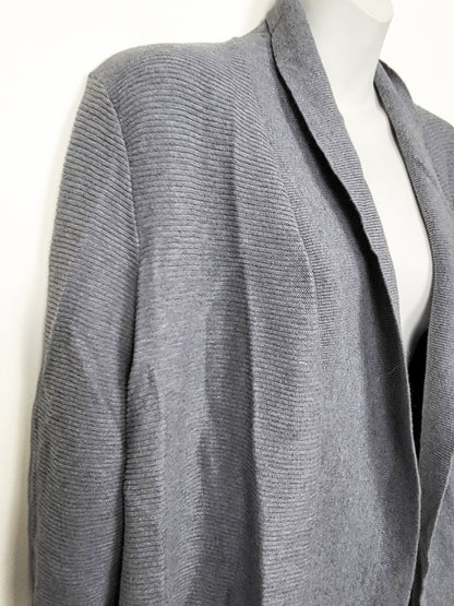 Original by Nicole Miller women's grey open front drape cardigan sweater - Size 2X