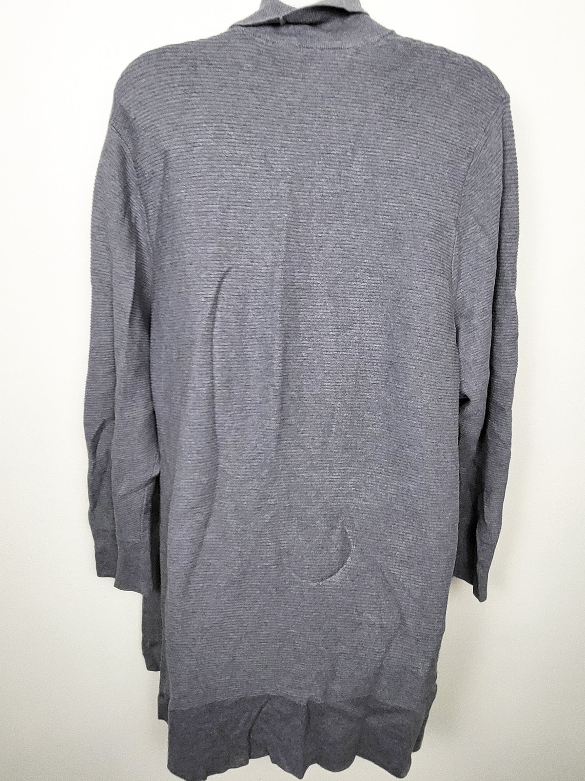 Original by Nicole Miller women's grey open front drape cardigan sweater - Size 2X