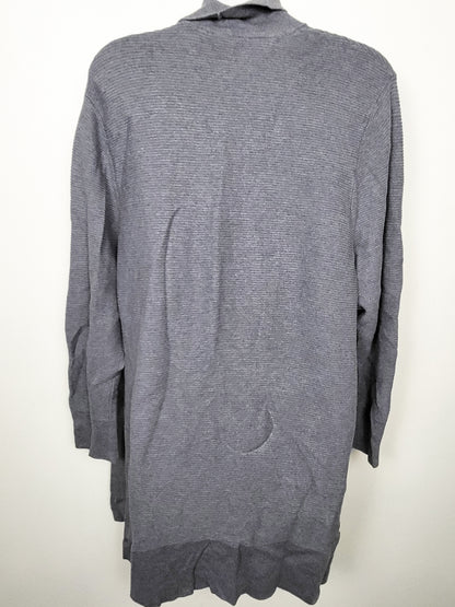Original by Nicole Miller women's grey open front drape cardigan sweater - Size 2X