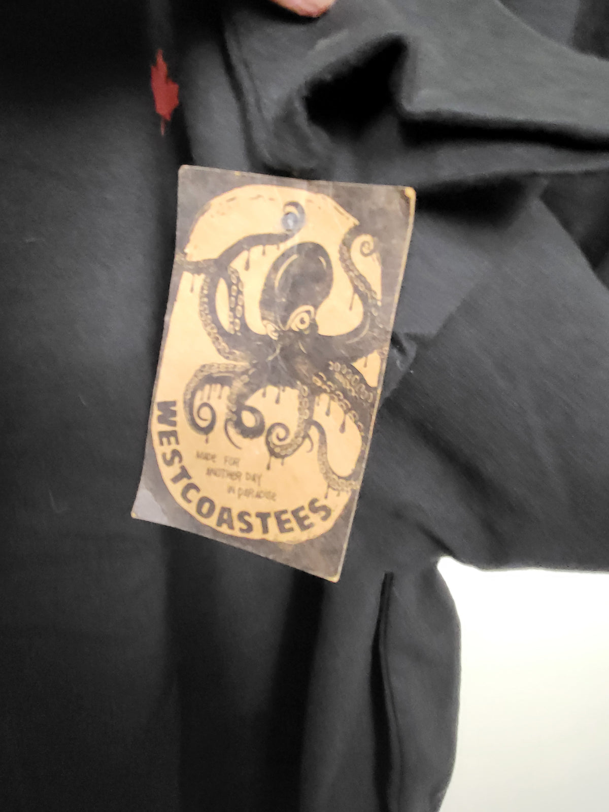 NEW -Westcoastees black "Home Grown" fleecy lined crewneck sweatshirt - Unisex size MEDIUM