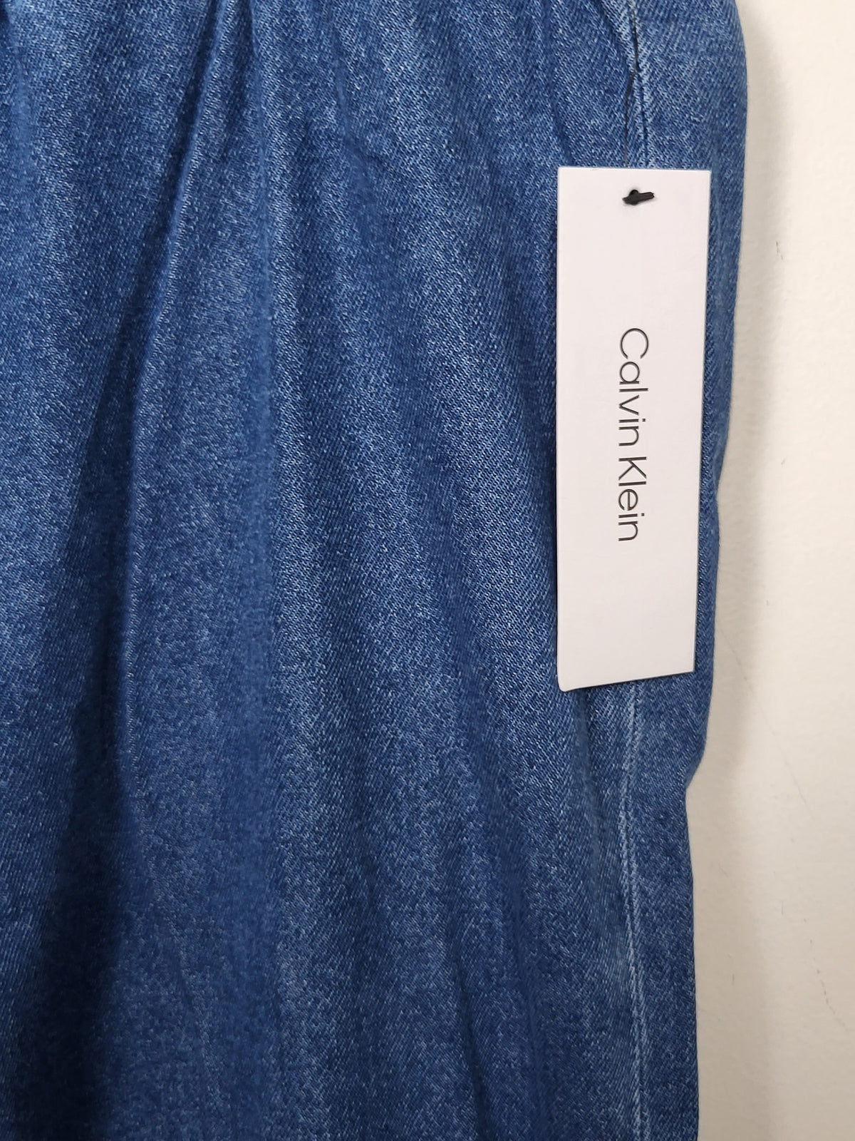 NEW - Calvin Klein Women's Drawstring Denim Jogger / Lounge Pant - Size XL