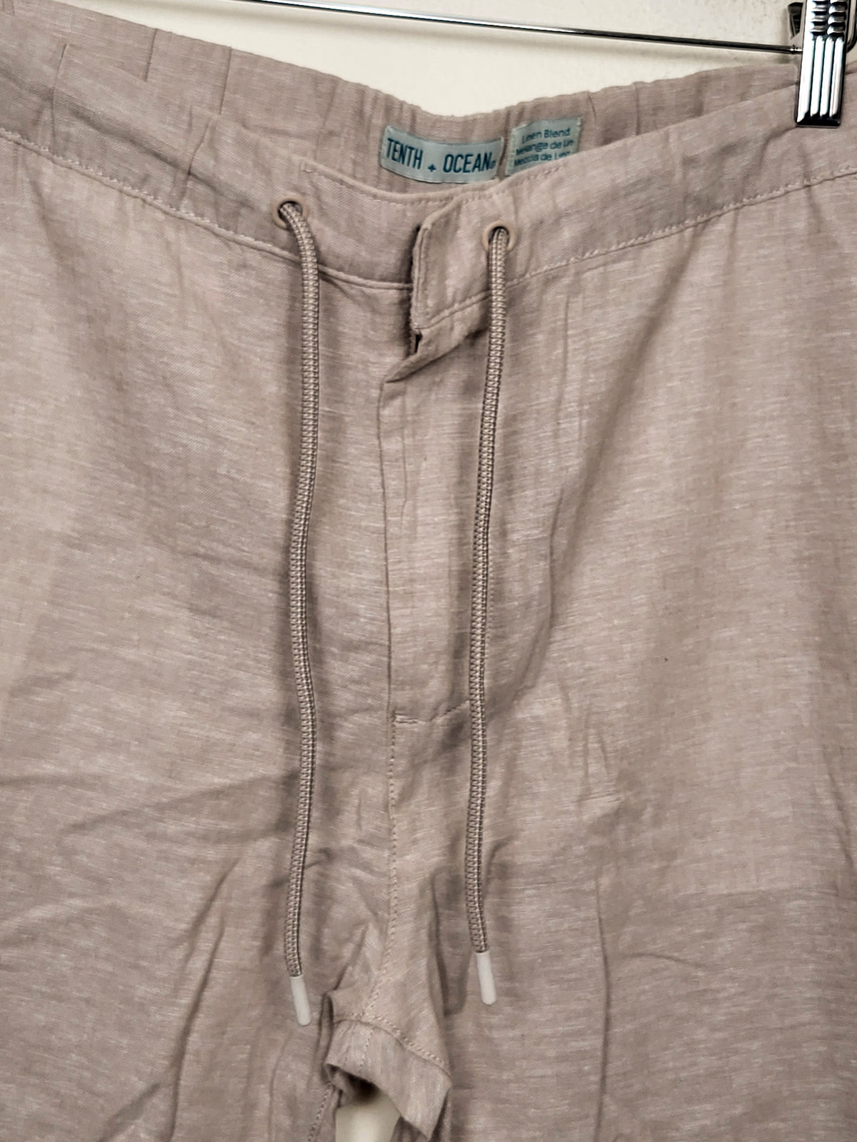 NEW - Tenth + Ocean Men's Washable Linen Blend Drawstring Pants - Size XL
