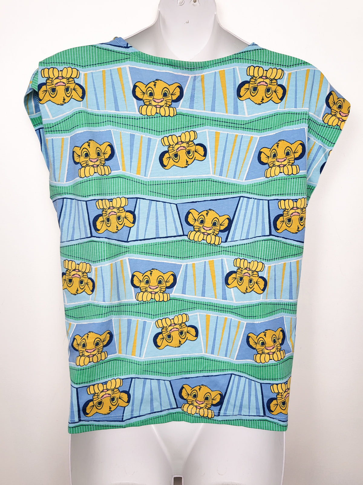 Disney Women's The Lion King "Simba" Vintage-Style Cap-Sleeve Pajama Top - Size SMALL