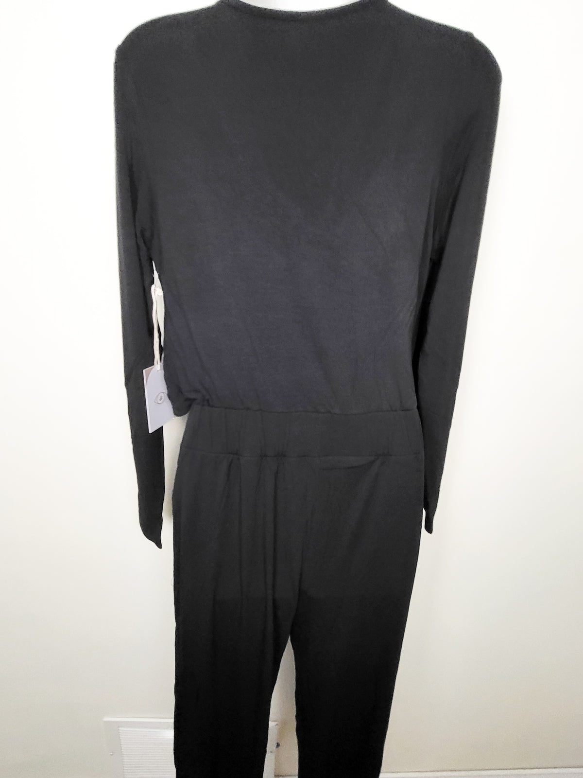 NEW - Jackson Rowe Women's Black "Leo" Long-Sleeve Wrap Style Rayon Jumpsuit  - XS