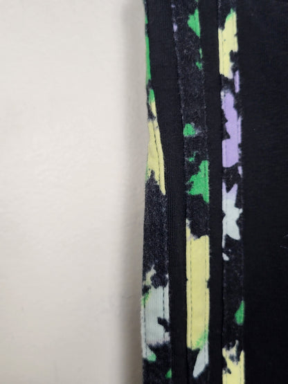 Adidas Originals Black Women's 3-Stripes Floral Paint Splatter Legging - Size XS