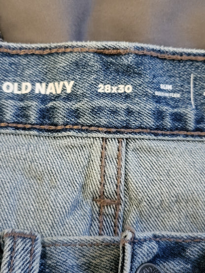 Old Navy Men's Slim Built-In Flex Jeans  - Size 28x30
