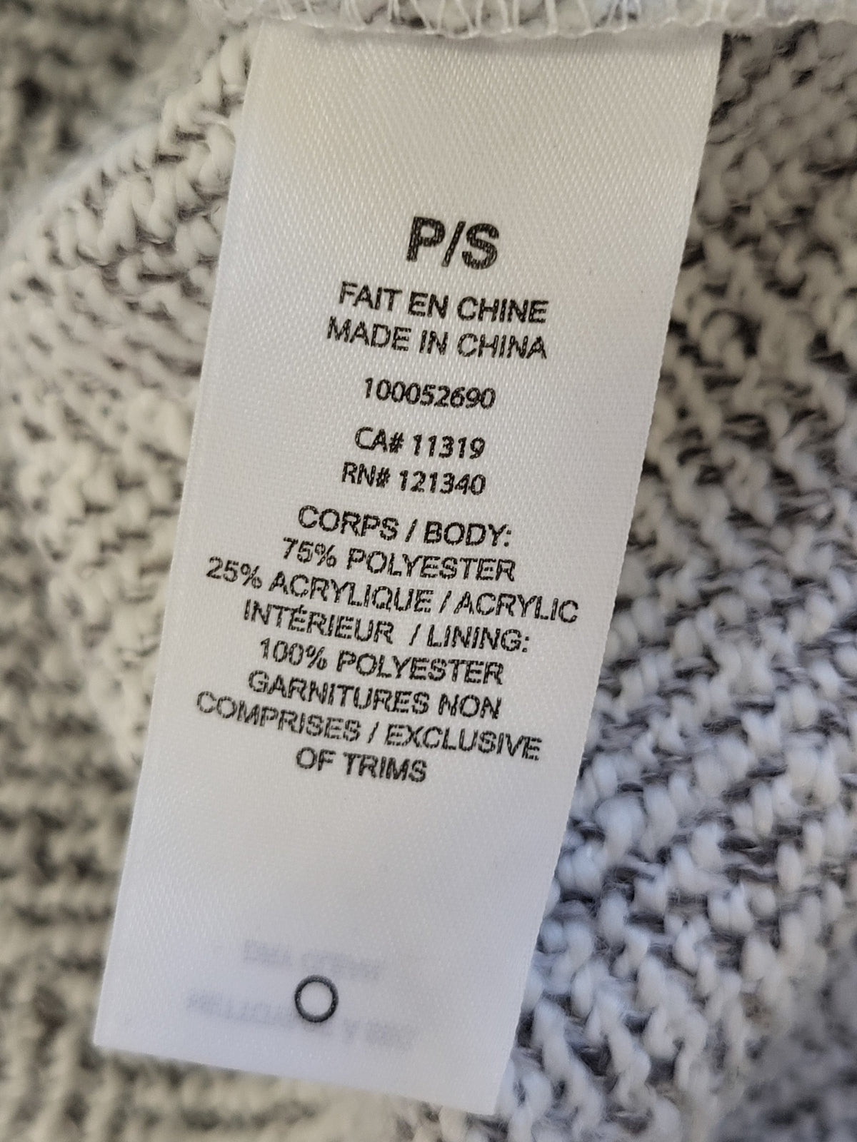 Dynamite Herringbone Oversized Cocoon Coat  - Size Small