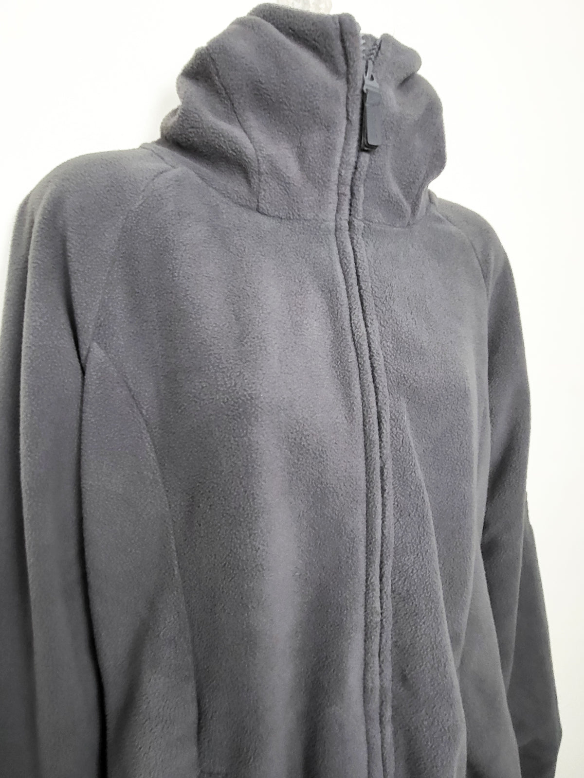 Bench Grey Women's Bowe Fleece Zip-Up Jacket - Size Large