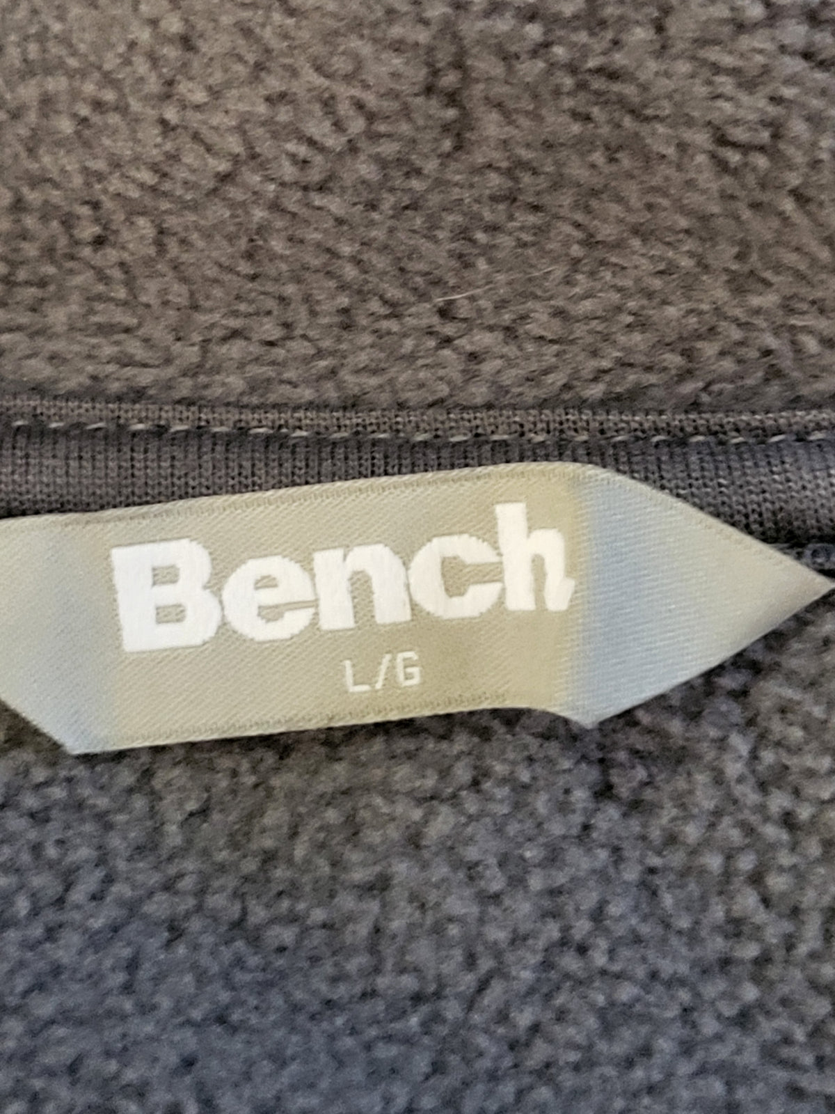 Bench Grey Women's Bowe Fleece Zip-Up Jacket - Size Large