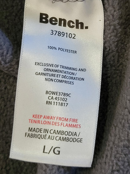 Bench Grey Women's Bowe Fleece Zip-Up Jacket - Size Large