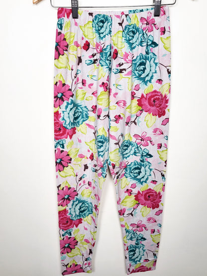SweetLegs "In Bloom" Floral Plus Size Leggings (fits size 14 to 22)
