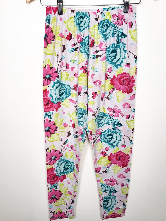 SweetLegs "In Bloom" Floral Plus Size Leggings (fits size 14 to 22)