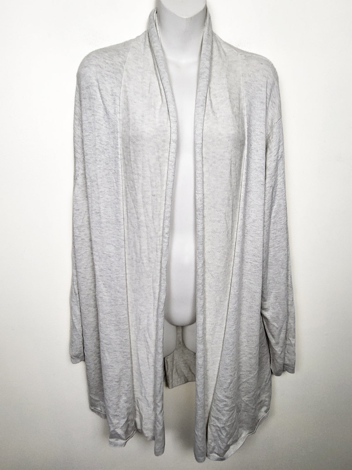 Sears Grey Open-Front Drape Cardigan Sweater - Size 2X