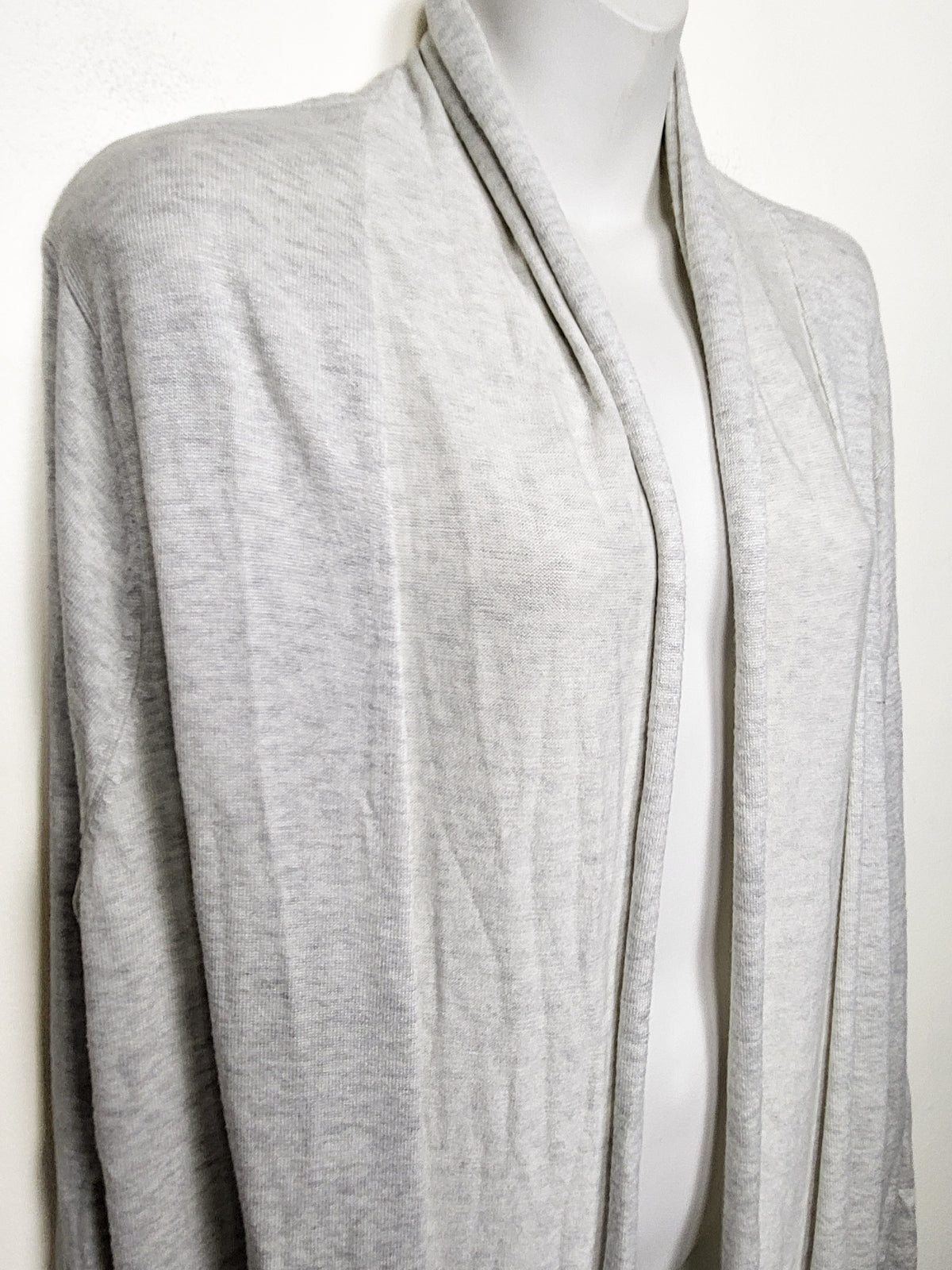 Sears Grey Open-Front Drape Cardigan Sweater - Size 2X