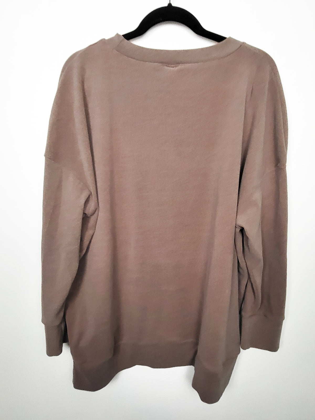 Brown micro fleece sweatshirt - Size 3XL