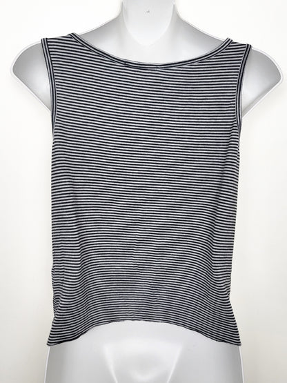 Antistar Striped Tie-Front Tank Top - Size Small