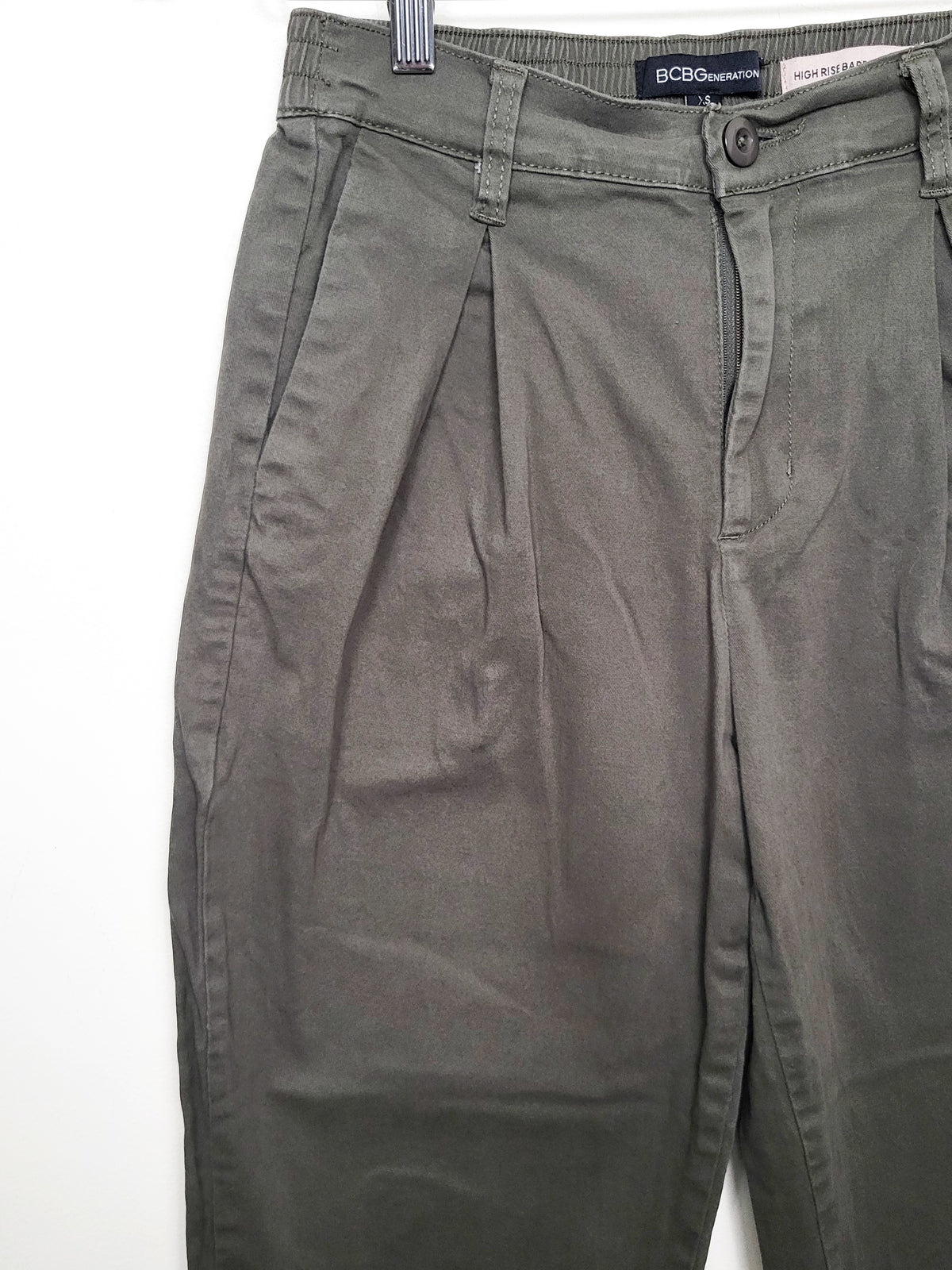 BCBGeneration High Rise Barrel Leg Pants - Size XS