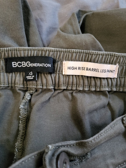 BCBGeneration High Rise Barrel Leg Pants - Size XS