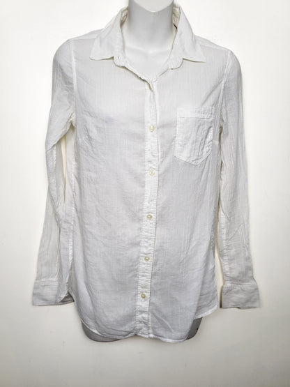 Banana Republic Factory Classic Fit Semi-Sheer Cotton Button-Down Shirt - Size XS
