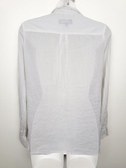 Banana Republic Factory Classic Fit Semi-Sheer Cotton Button-Down Shirt - Size XS