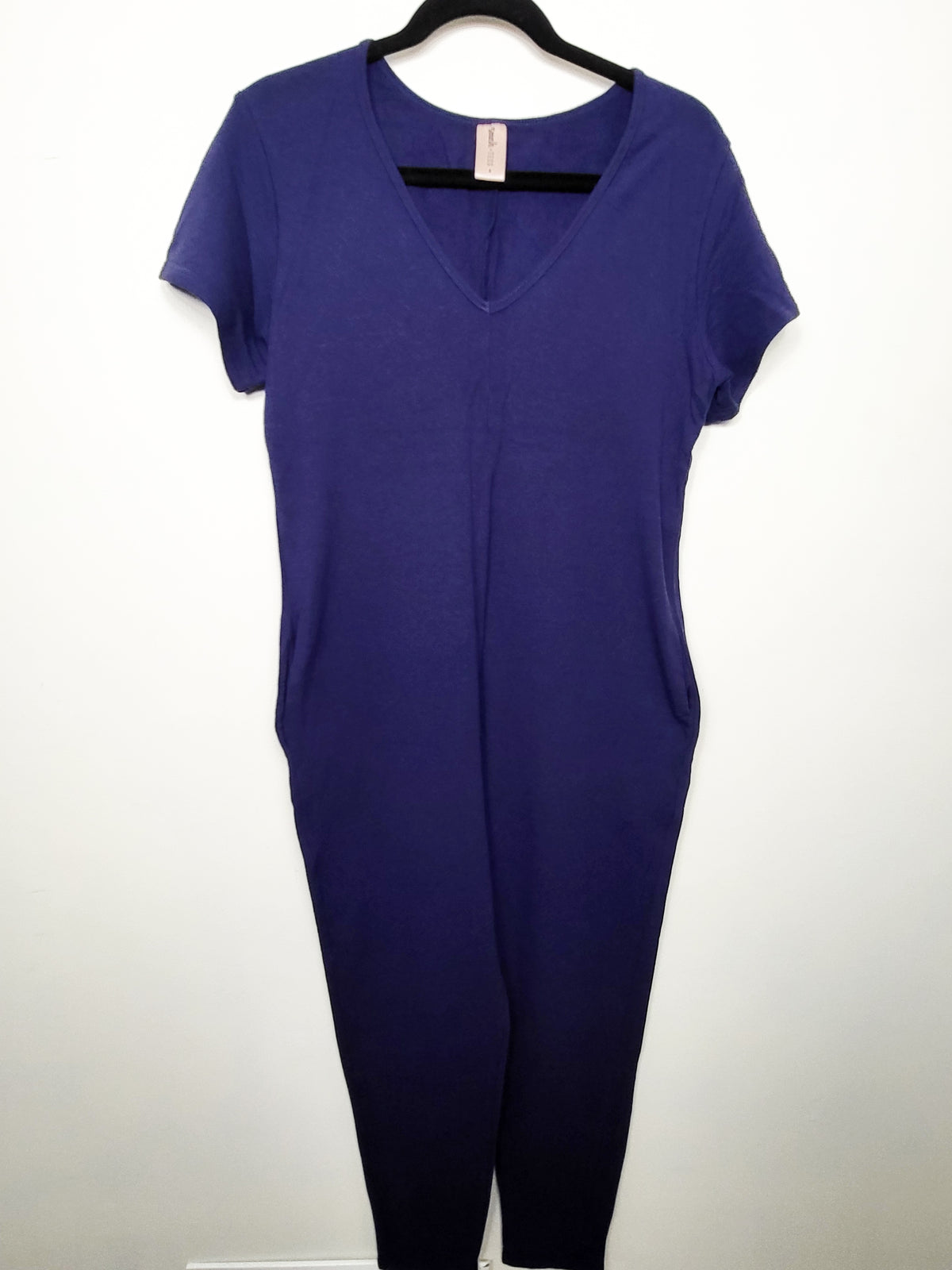 Smash + Tess Navy "The Sunday Romper" Short-Sleeve Jumpsuit - Size small