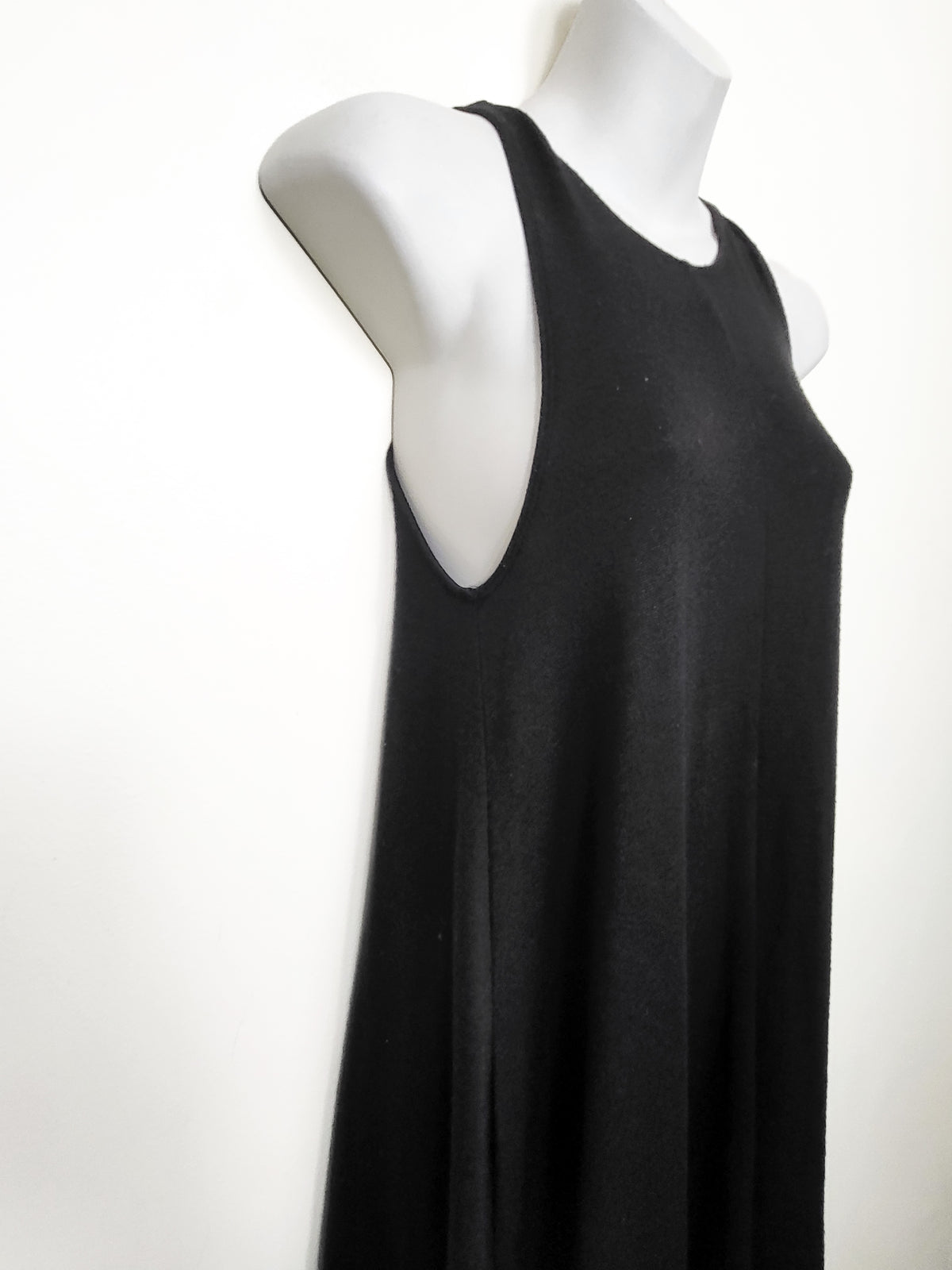Aritzia Wilfred Free Black "Arleta" Sleeveless Trapeze Mini Dress - Size XS