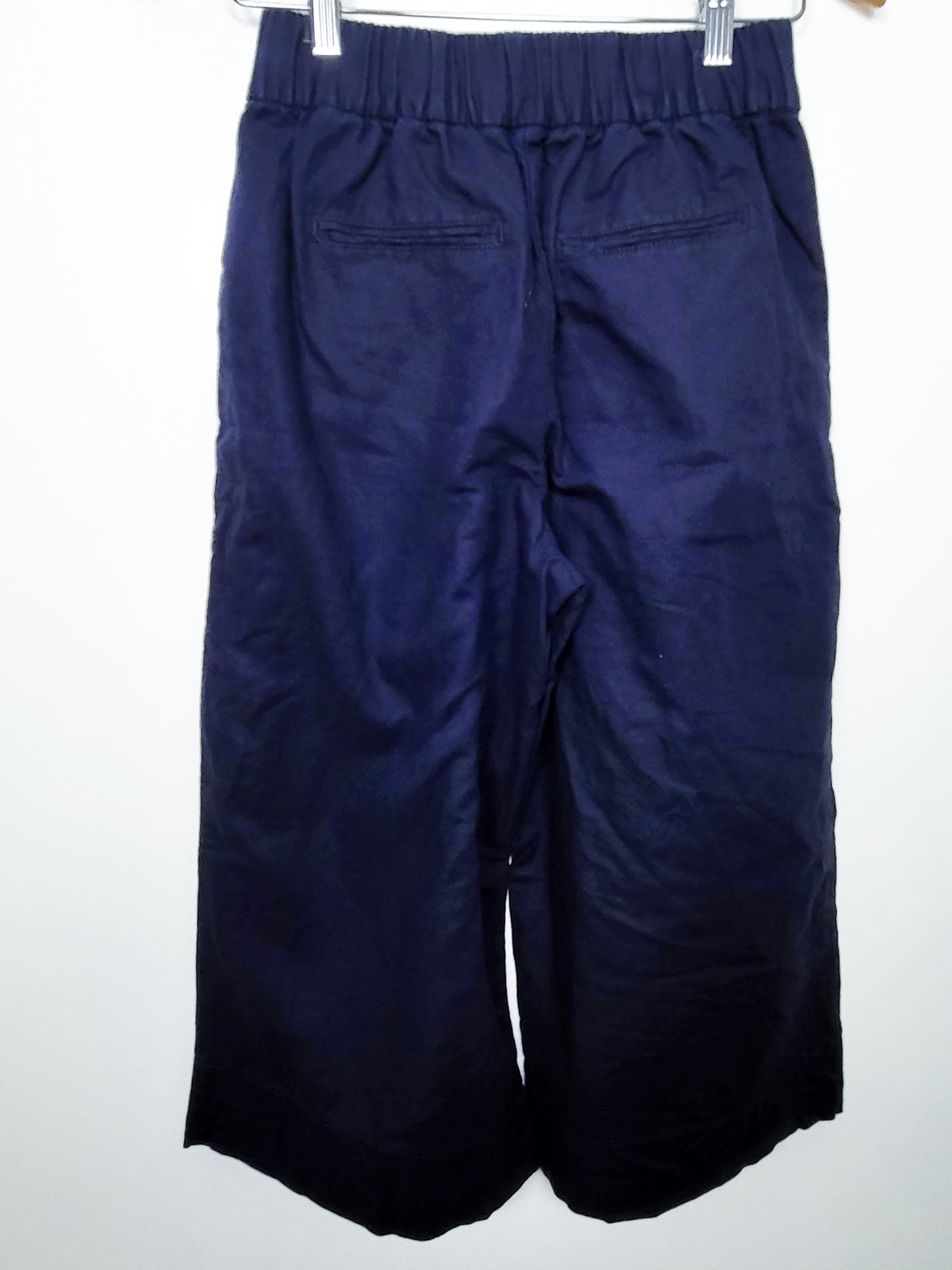 Gap Navy Linen-Cotton Wide-Leg Culotte Pants - Size 0