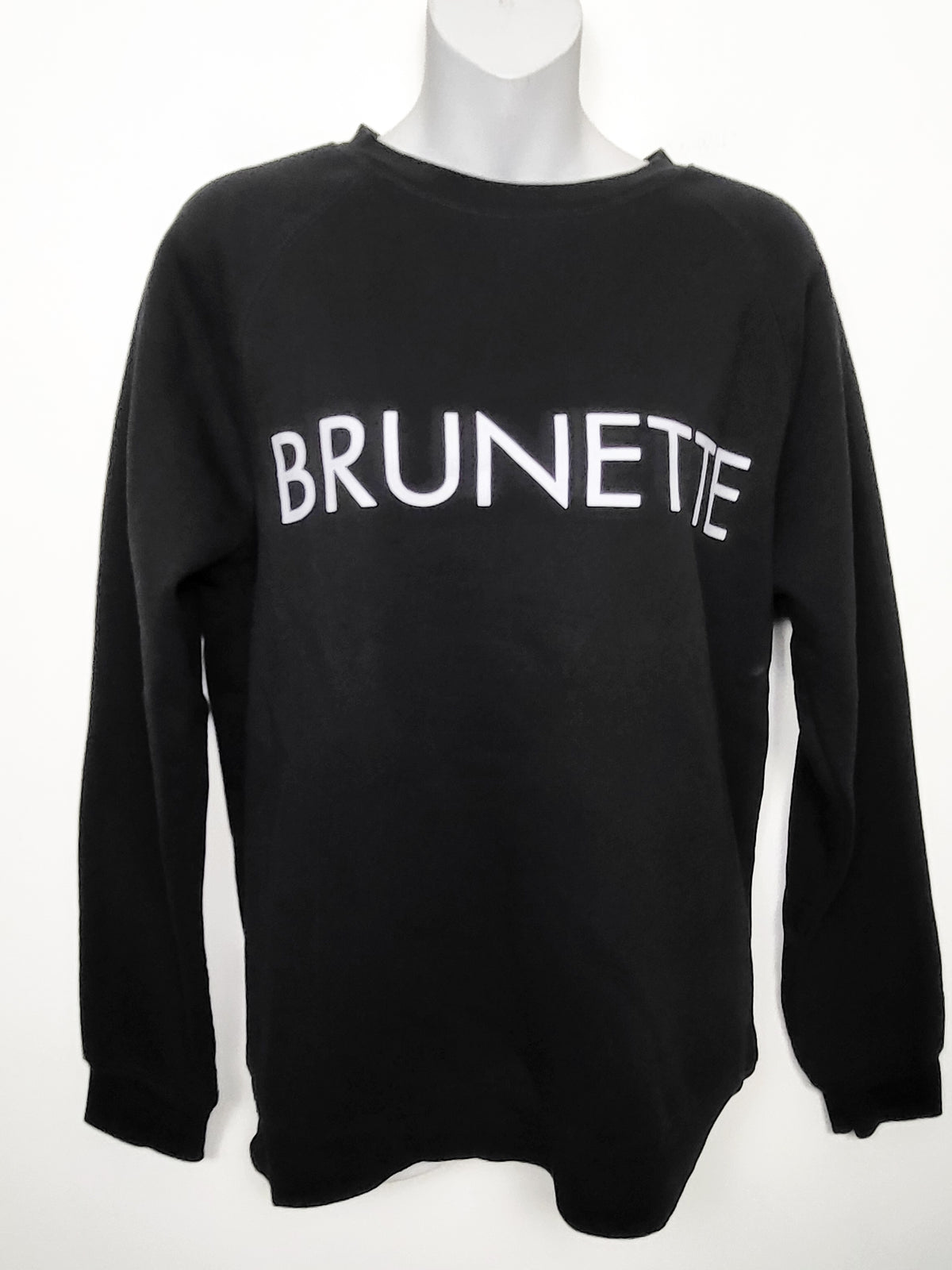 Brunette The Label "Brunette" Classic Crew Neck Sweatshirt - Size Medium/Large