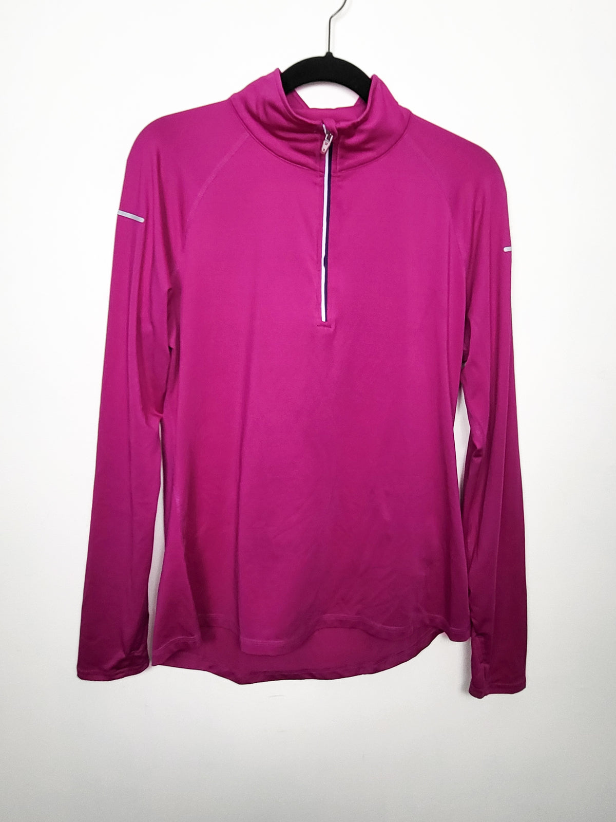Athletic Works magenta half zip active top - Size large