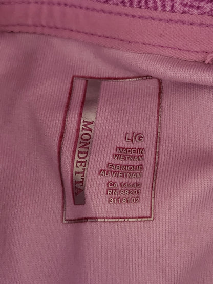 Mondetta pink-purple patterned full zip active jacket - Size large