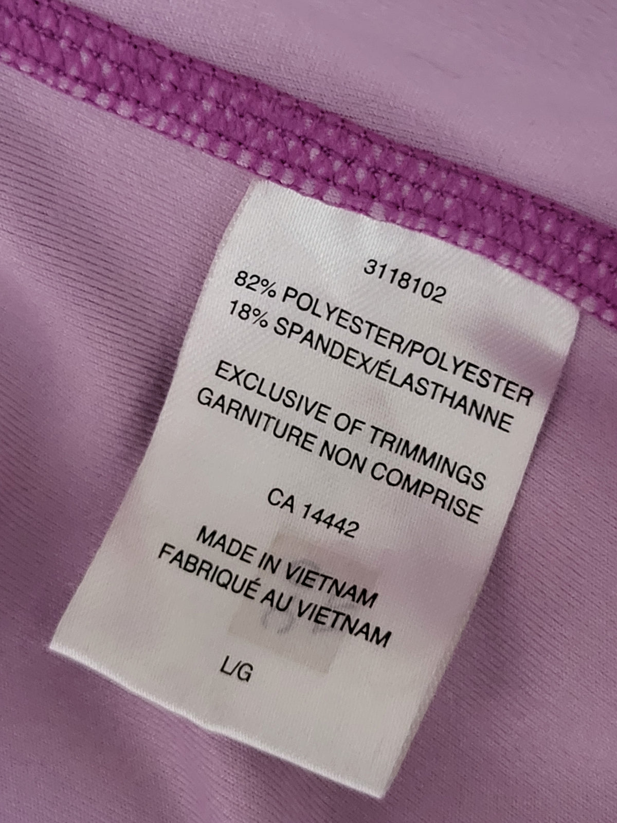 Mondetta pink-purple patterned full zip active jacket - Size large