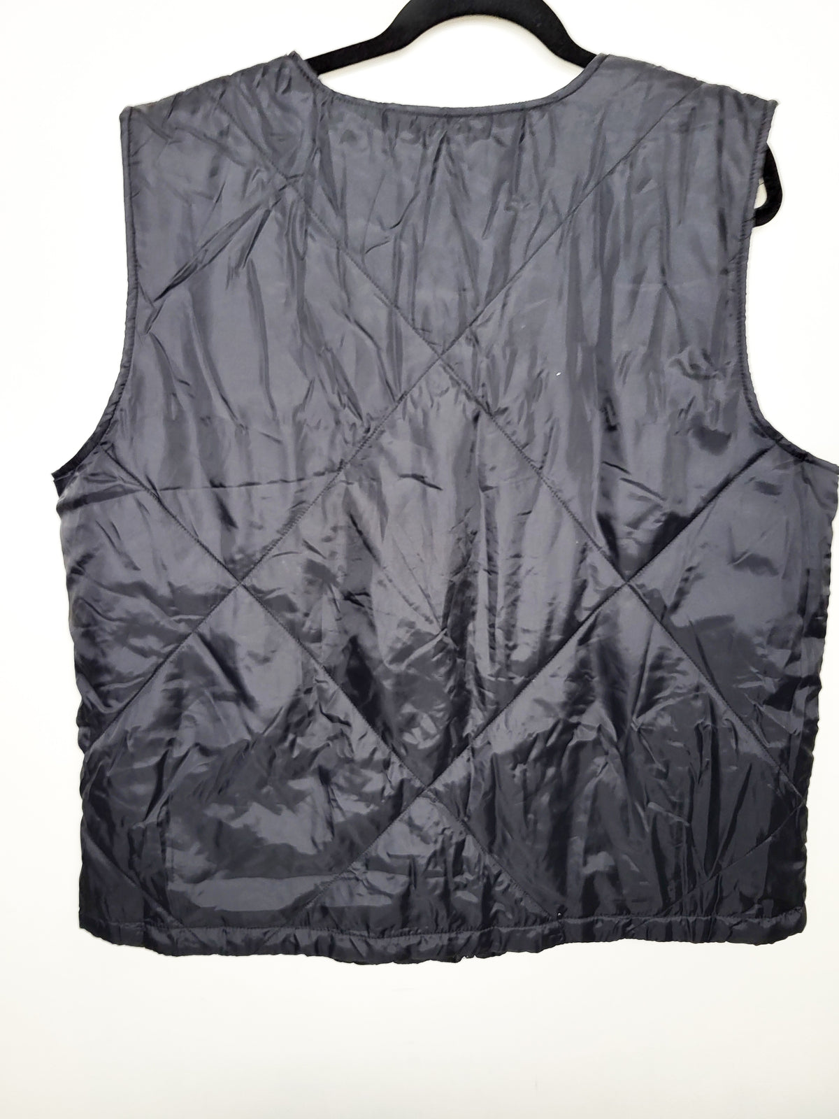 NEW - Socialite Diamond Pattern Quilted Lightweight Zip-Front Vest - Size Large/XL