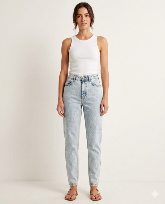 Zara high-rise mom jeans | Size 0