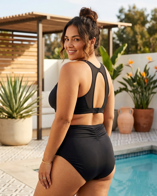 Roots black 2pc swimsuit | Size 14