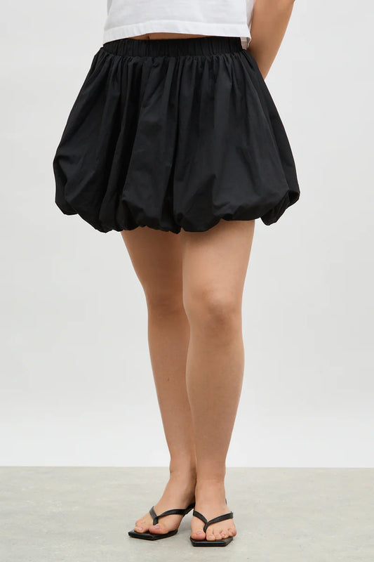 NEW - Minkpink black poof mini bubble skirt. Size large