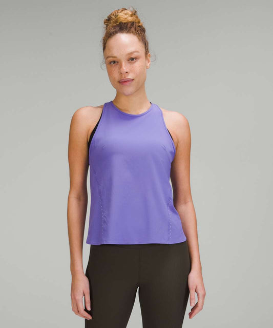 Lululemon Lightweight Stretch Running Tank Top in Charged Indigo colour. Size 8
