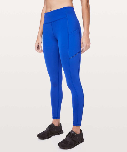 BBIN1 - Lululemon Speed Up Tights in Jet Stream blue. Size 8