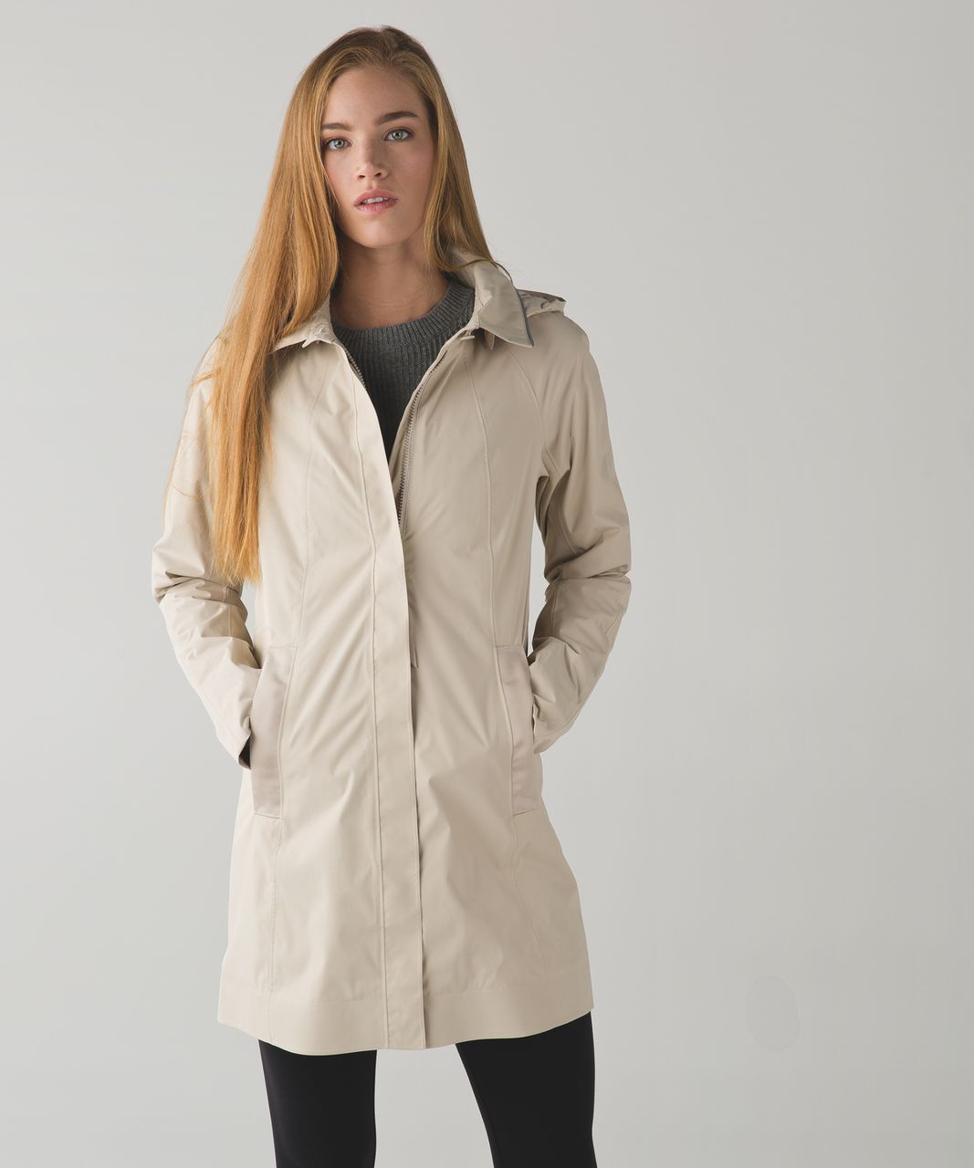 Lululemon Rain On Jacket in cashew colour. Size 10