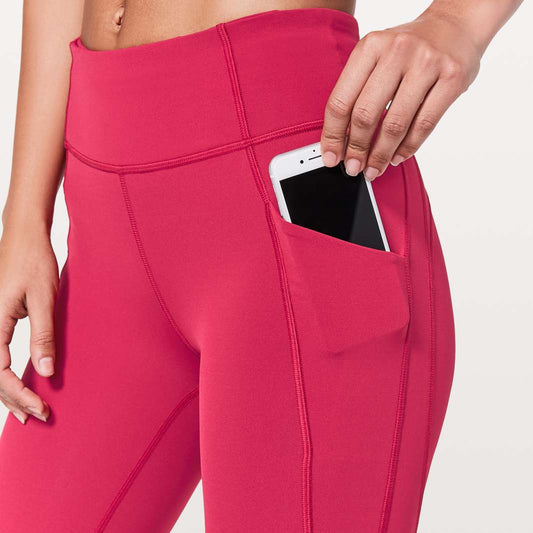 MVLK1 - Lululemon Ruby Red Time To Sweat Crop Leggings. Size 4. 🍁