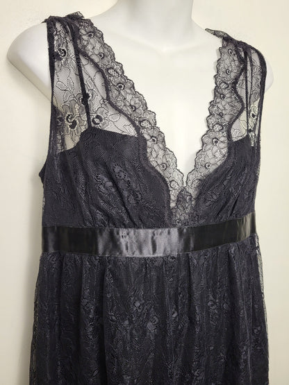 Club Monaco black lade cocktail dress. Size medium