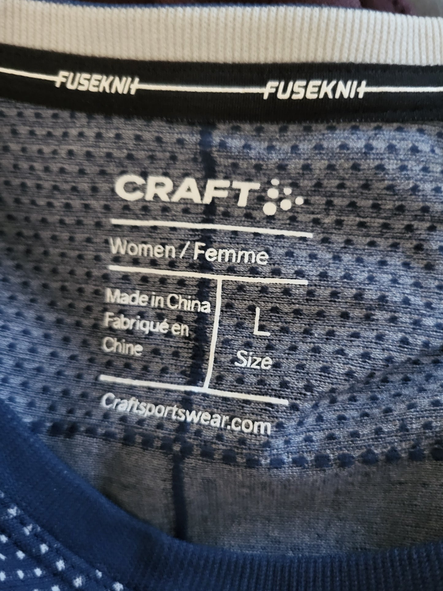Craft Women's Fusenknit Comfort seamless active top | Size LARGE