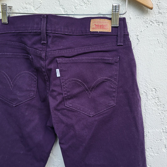 JECH1 - Vintage Y2K Levi's purple 524 "Too Super Low" low rise jeans. Size 9