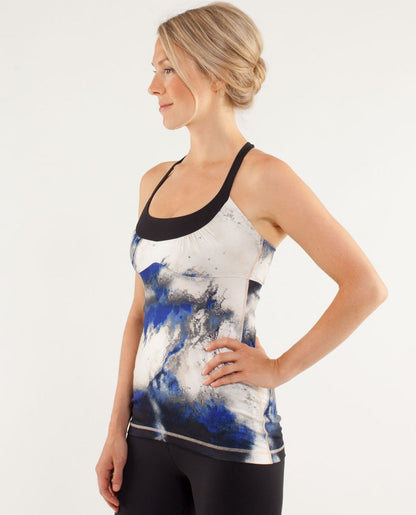 Lululemon Scoop Me Up Tank in Milky Way Multi Print / Black colorway | Size 8