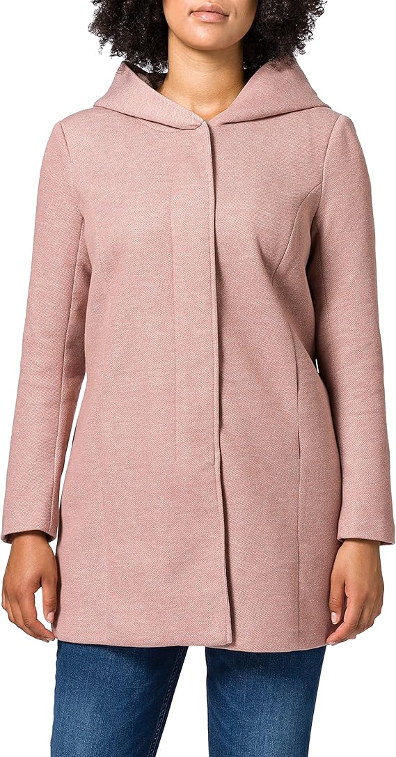 Only pink knit "Sedona" coat with hood. Size medium (pink is more like what stock photo shows)