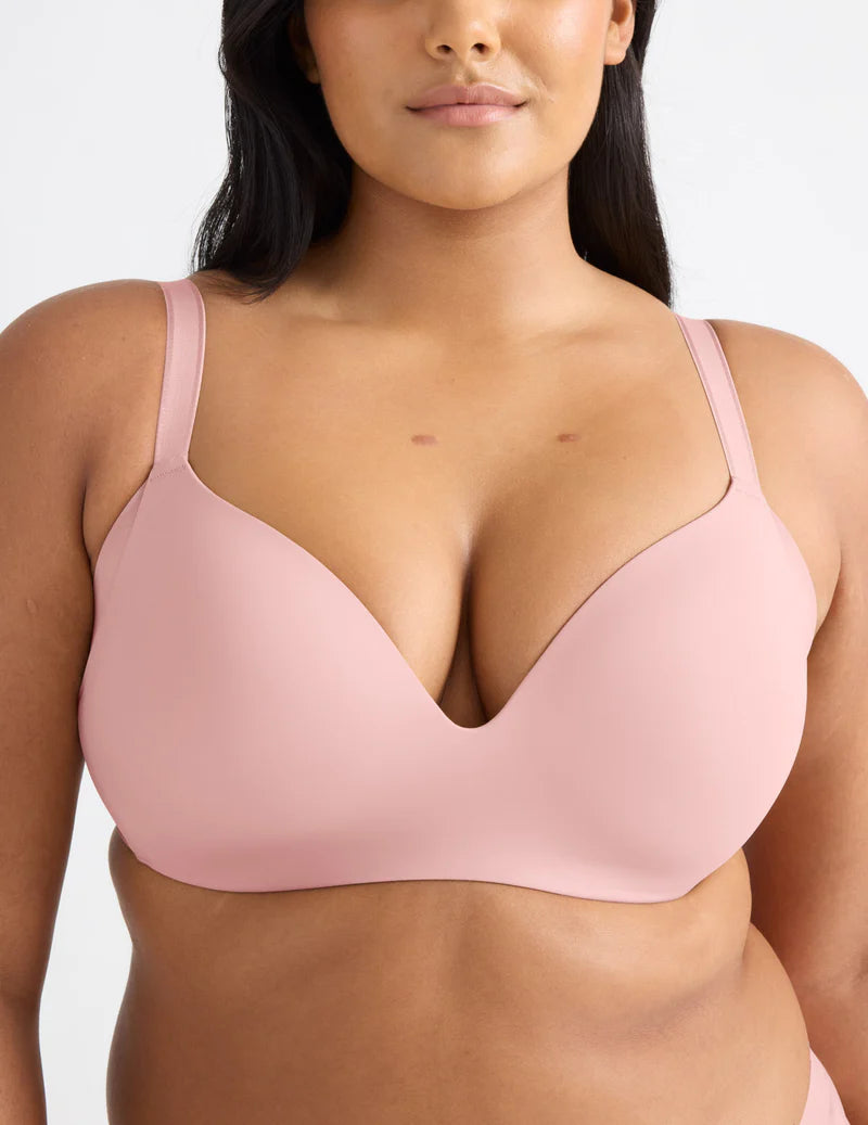 KLJ1 - Knix WingWoman Contour Bra in "Rose Water" pink. Size 36C